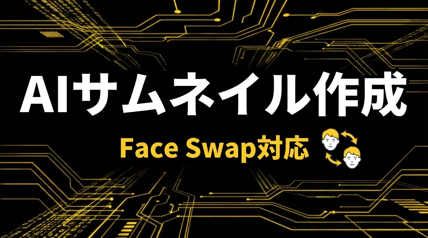 AIでYouTubeサムネイルを作る方法【Face Swap対応】
