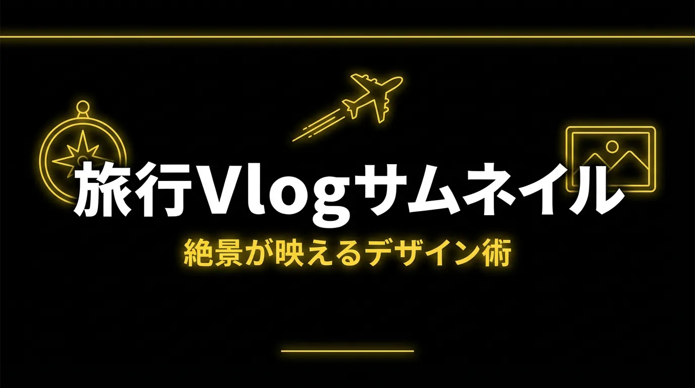 旅行Vlogサムネイルの作り方【絶景が映えるデザイン術】