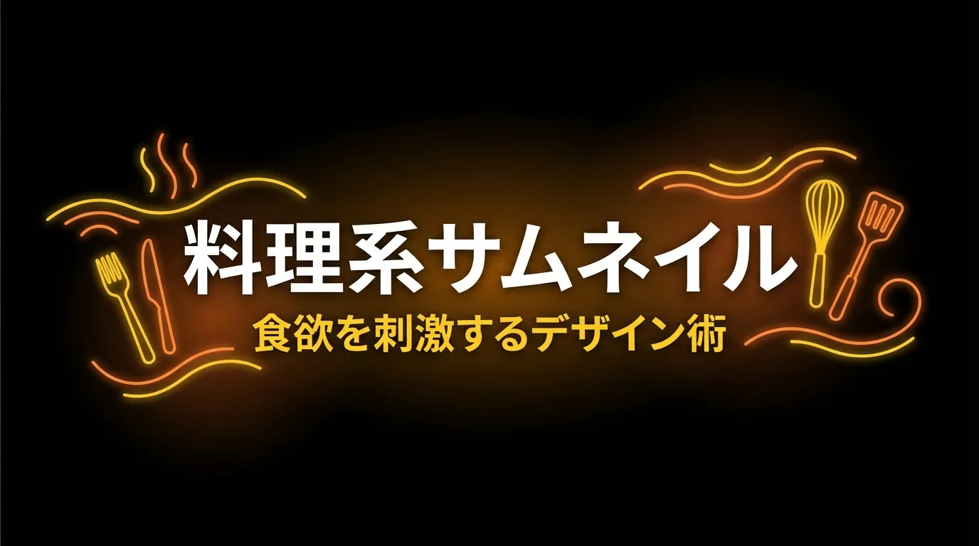 料理系YouTubeサムネイルの作り方【食欲を刺激する配色とレイアウト】