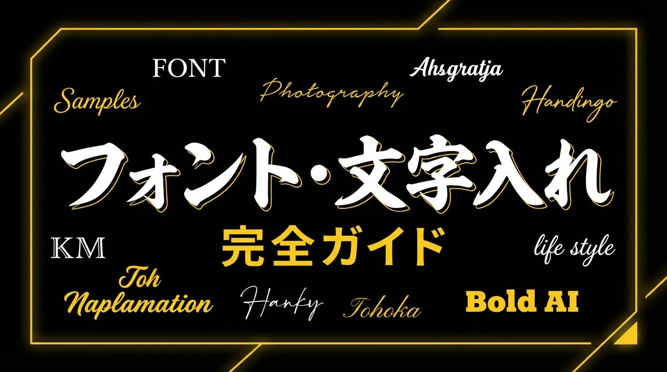 YouTubeサムネイルのフォント・文字入れ完全ガイド