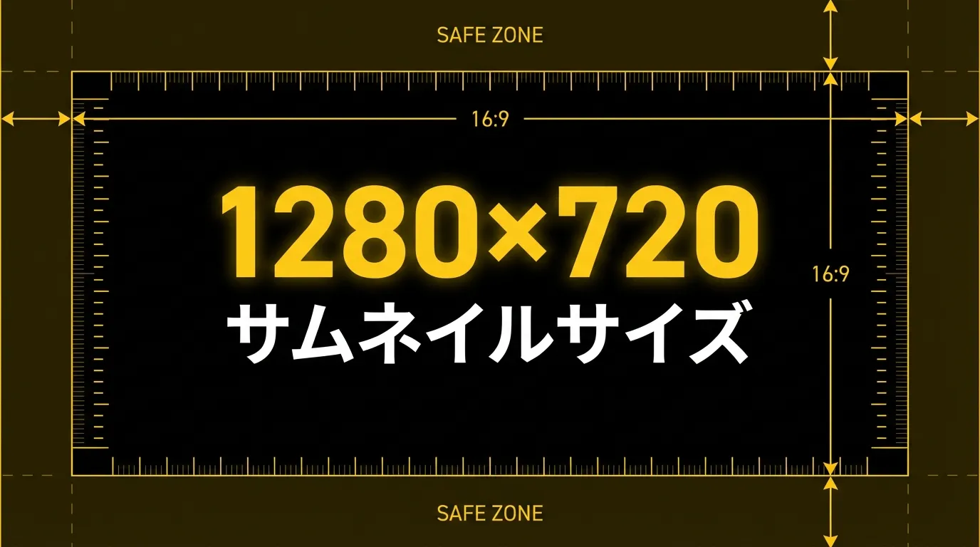 YouTubeサムネイルサイズは1280x720が正解【設定方法も解説】