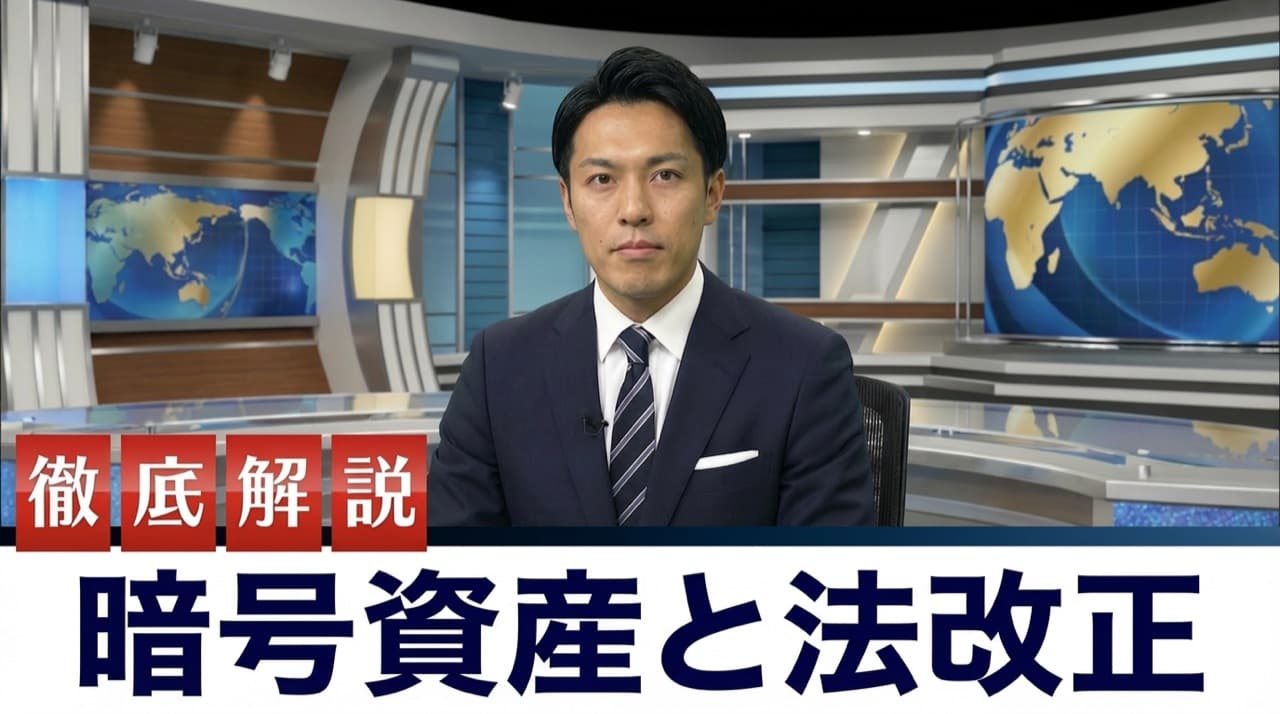 ニュースキャスター（スタジオ風）